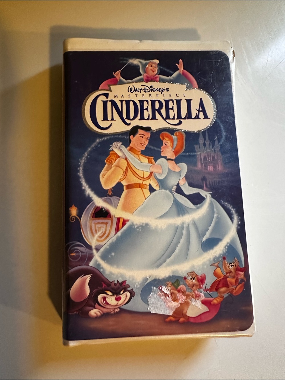 Disney Cinderella Video Game Case with Blue & White Artwork